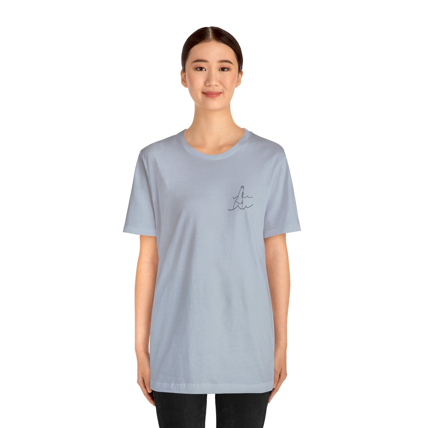 Bottle Patch - lac LaBelle Unisex Lightweight Short Sleeve Tee