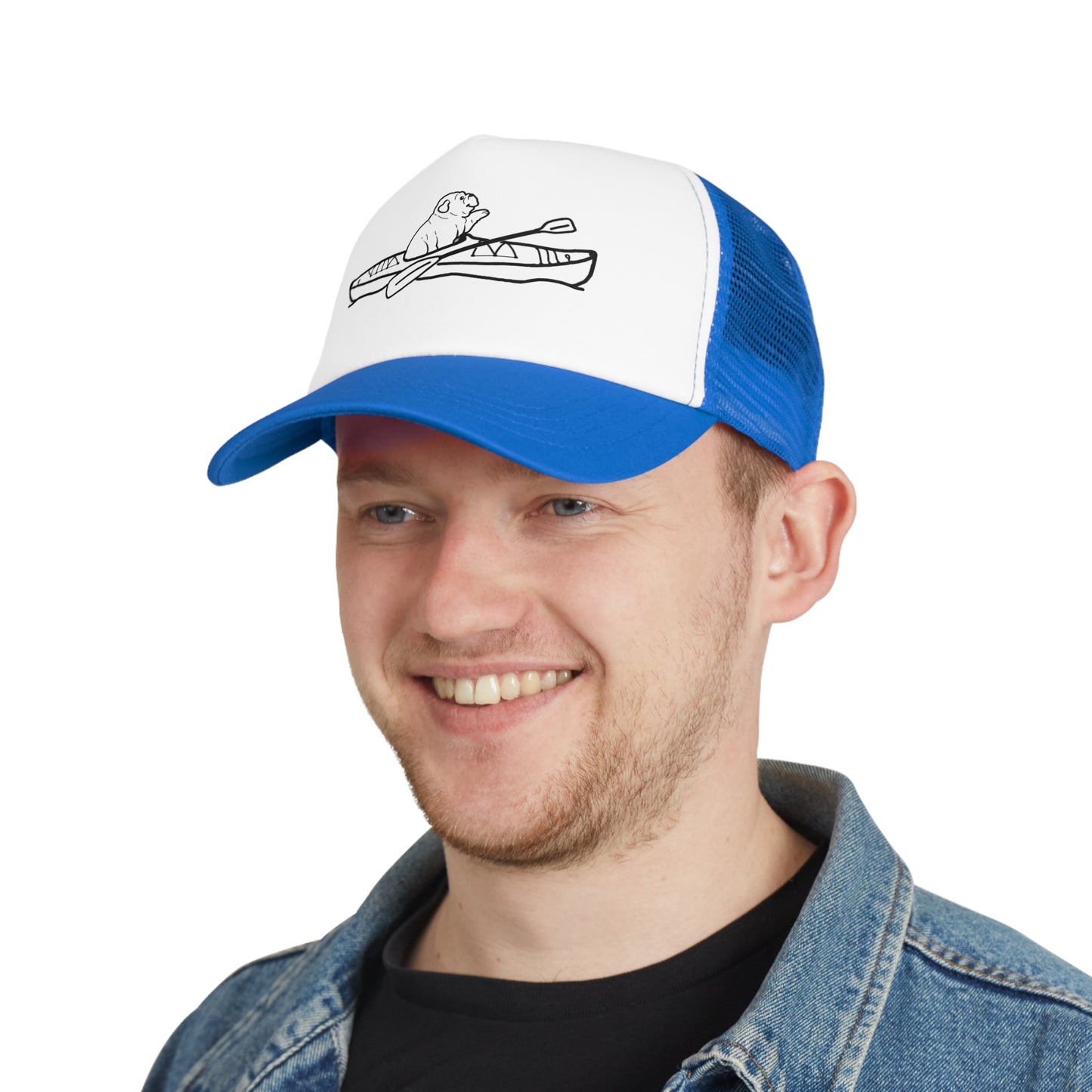 Kayak Dog English Bulldog - Mesh Trucker Cap