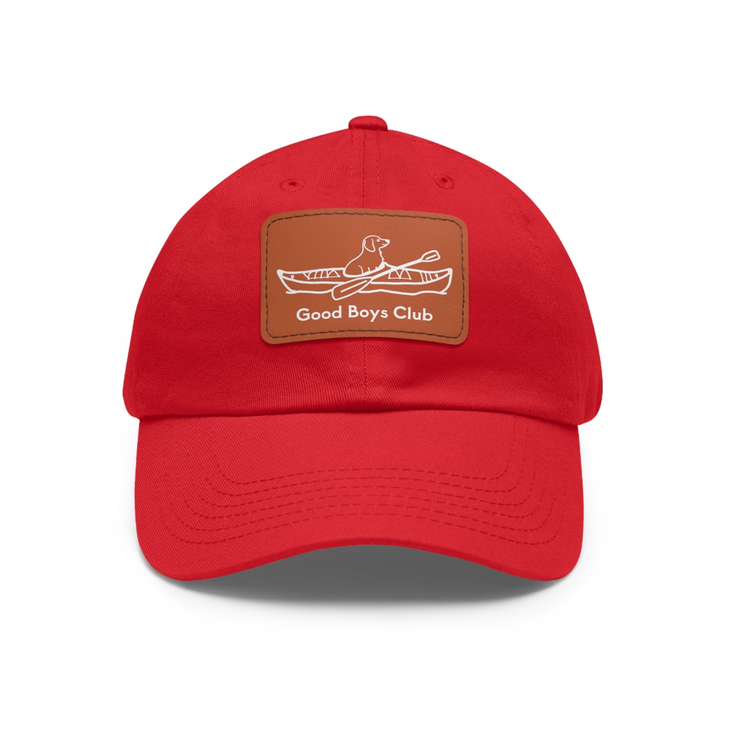 Good Boys Club Dachshund Kayak Dog - Hat with Leather Patch