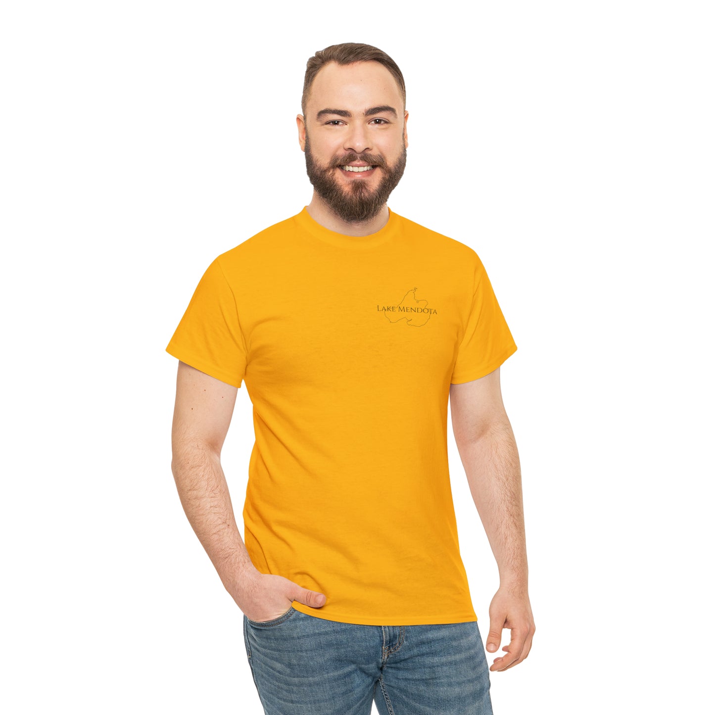 Lake Mendota, Wisconsin Sailing - Unisex Heavy Tee Shirt