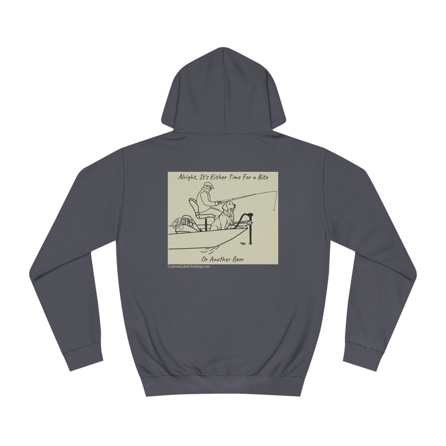 Kayak Dog - Golden Retriever Bite or Beer - Unisex Hoodie Medium Weight