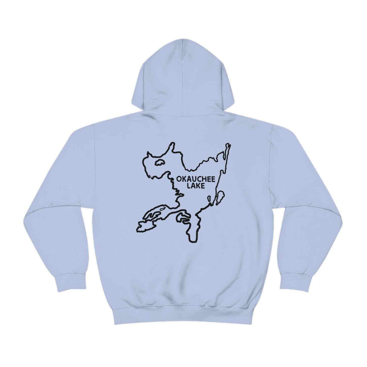 Okauchee Lake, Falling Off Standup Jetski - Unisex Heavy Blend Hooded Sweatshirt