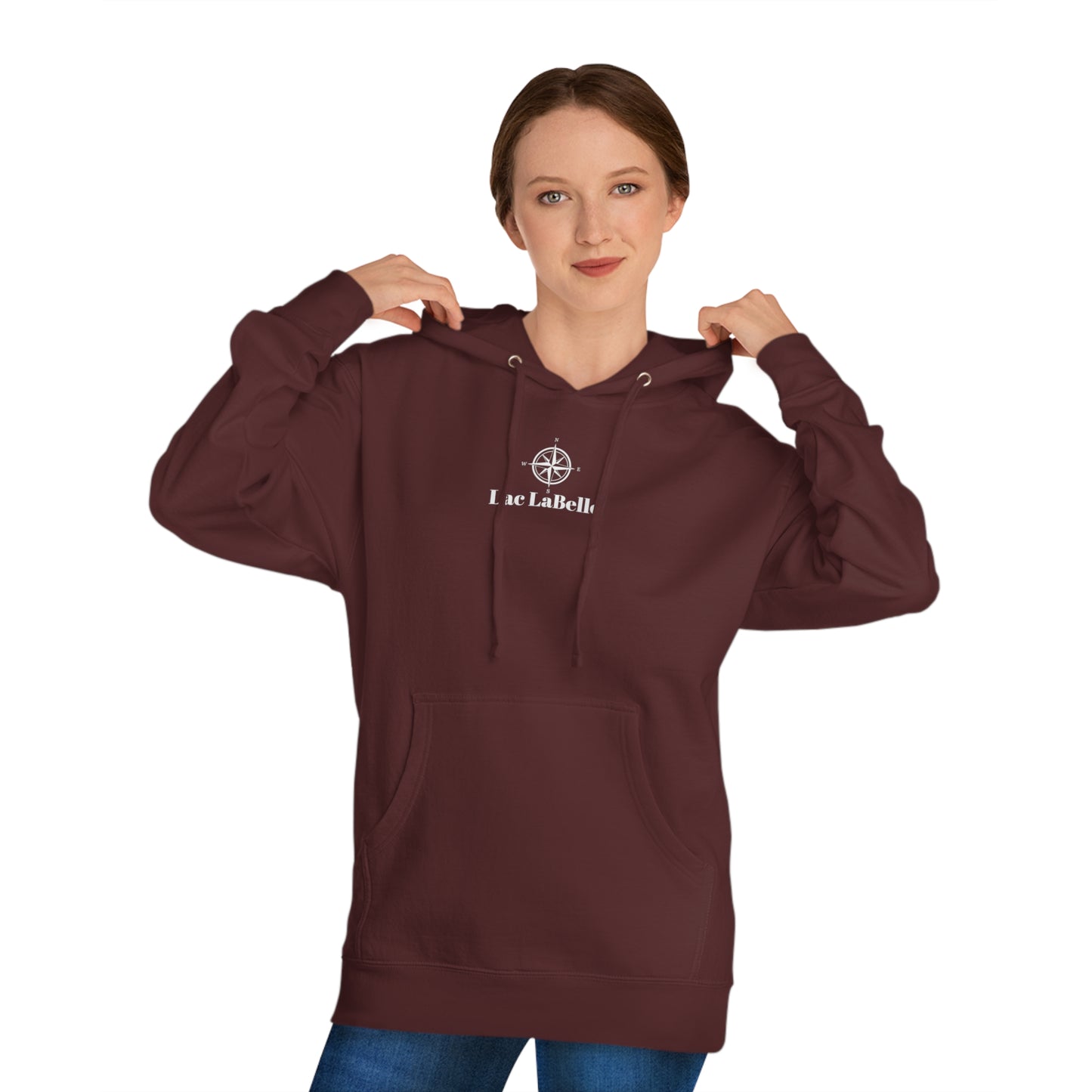 Lac LaBelle Compass Rose Unisex Hooded Sweatshirt ITC