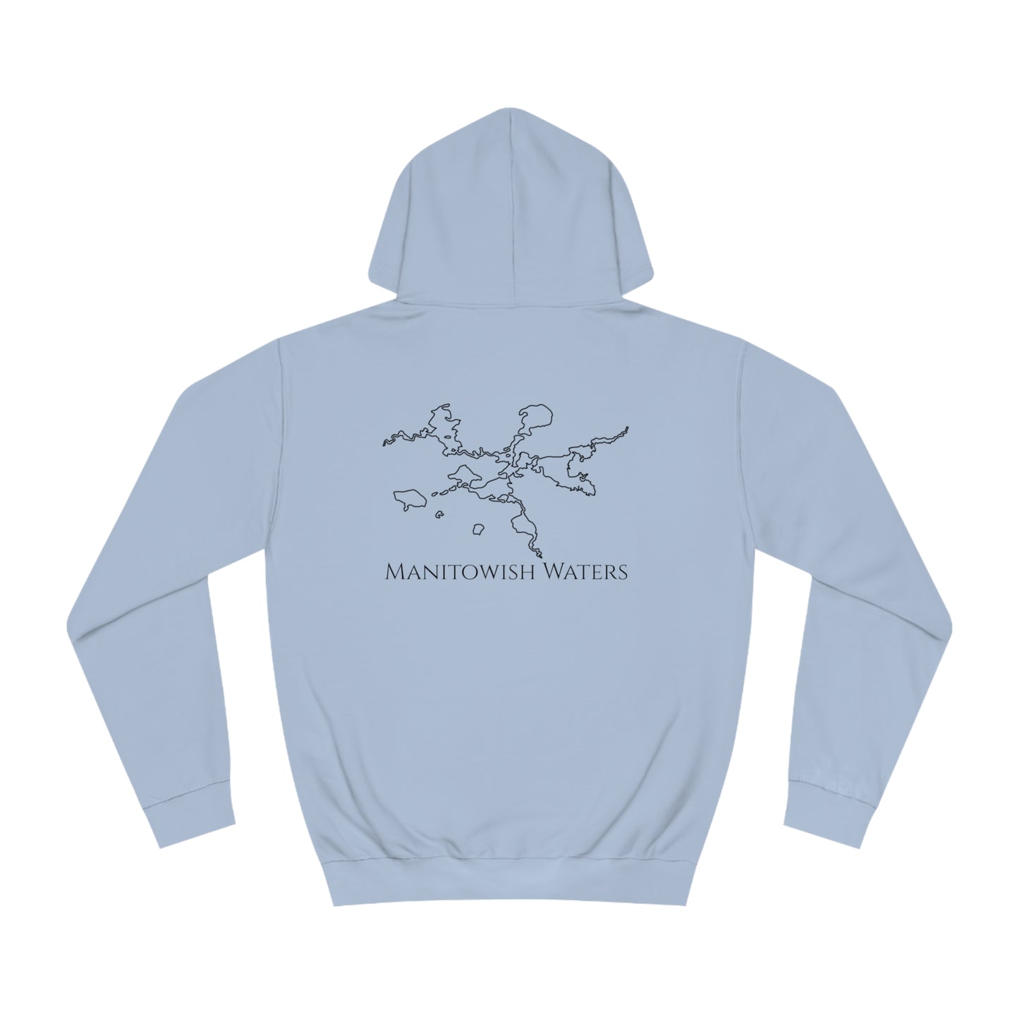 Manitowish Waters Surfing Sketch Patch - Unisex Hoodie Medium Weight