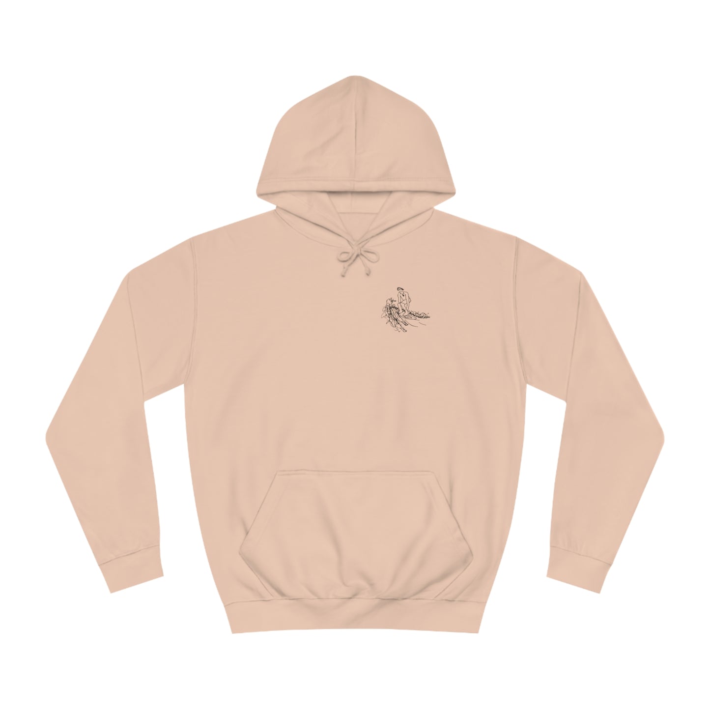 Manitowish Waters Surfing Sketch Patch - Unisex Hoodie Medium Weight