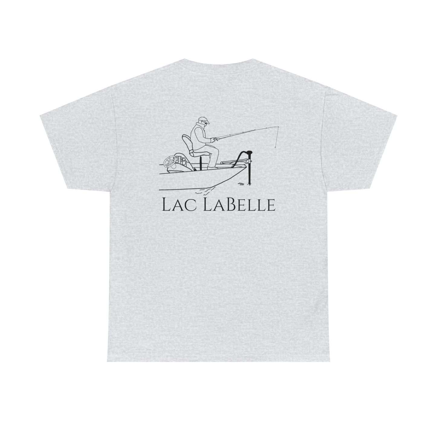 Trolling Motor Fishing - Lac LaBelle Unisex Heavy Tee Shirt