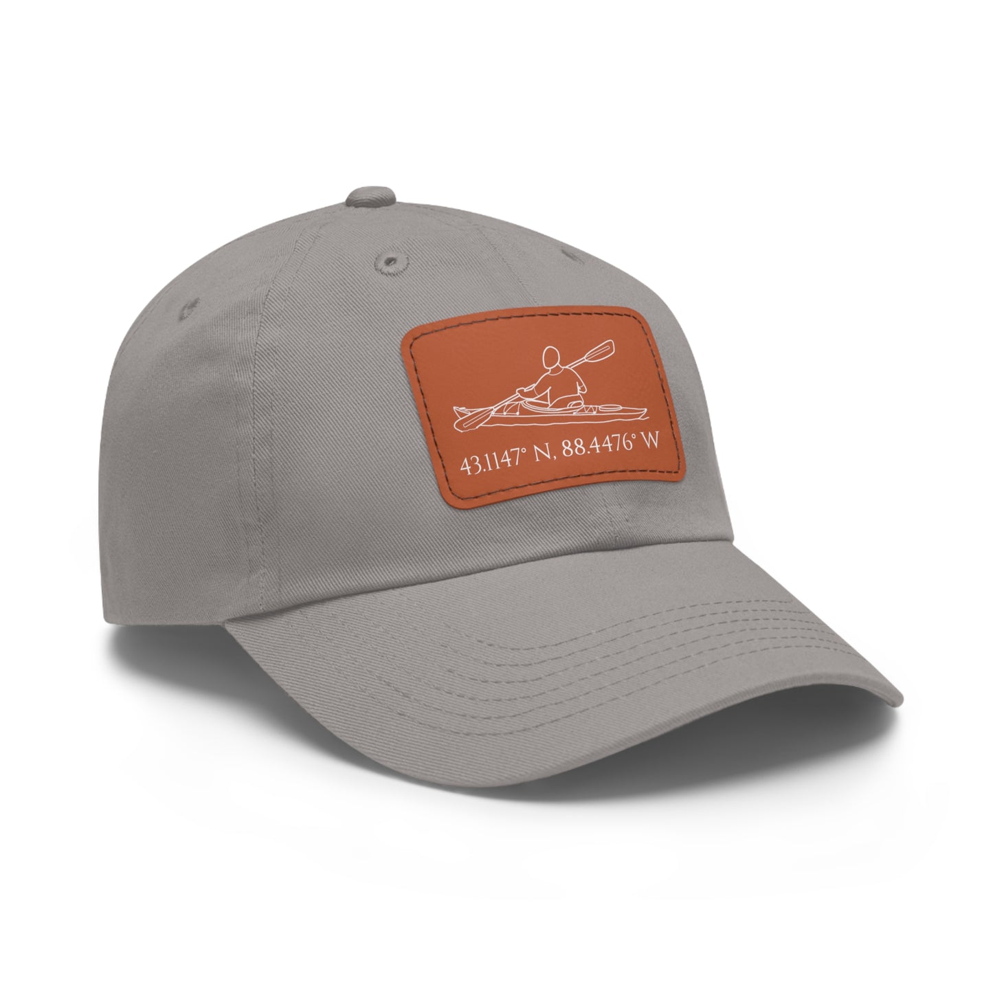 Hat with Leather Patch (Kayak Male Design)
