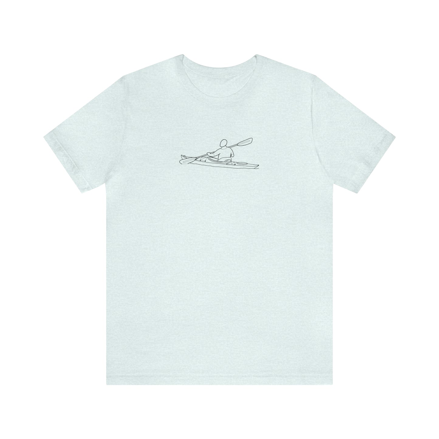Kayak Man - Park Lake Unisex Lightweight Short Sleeve Tee