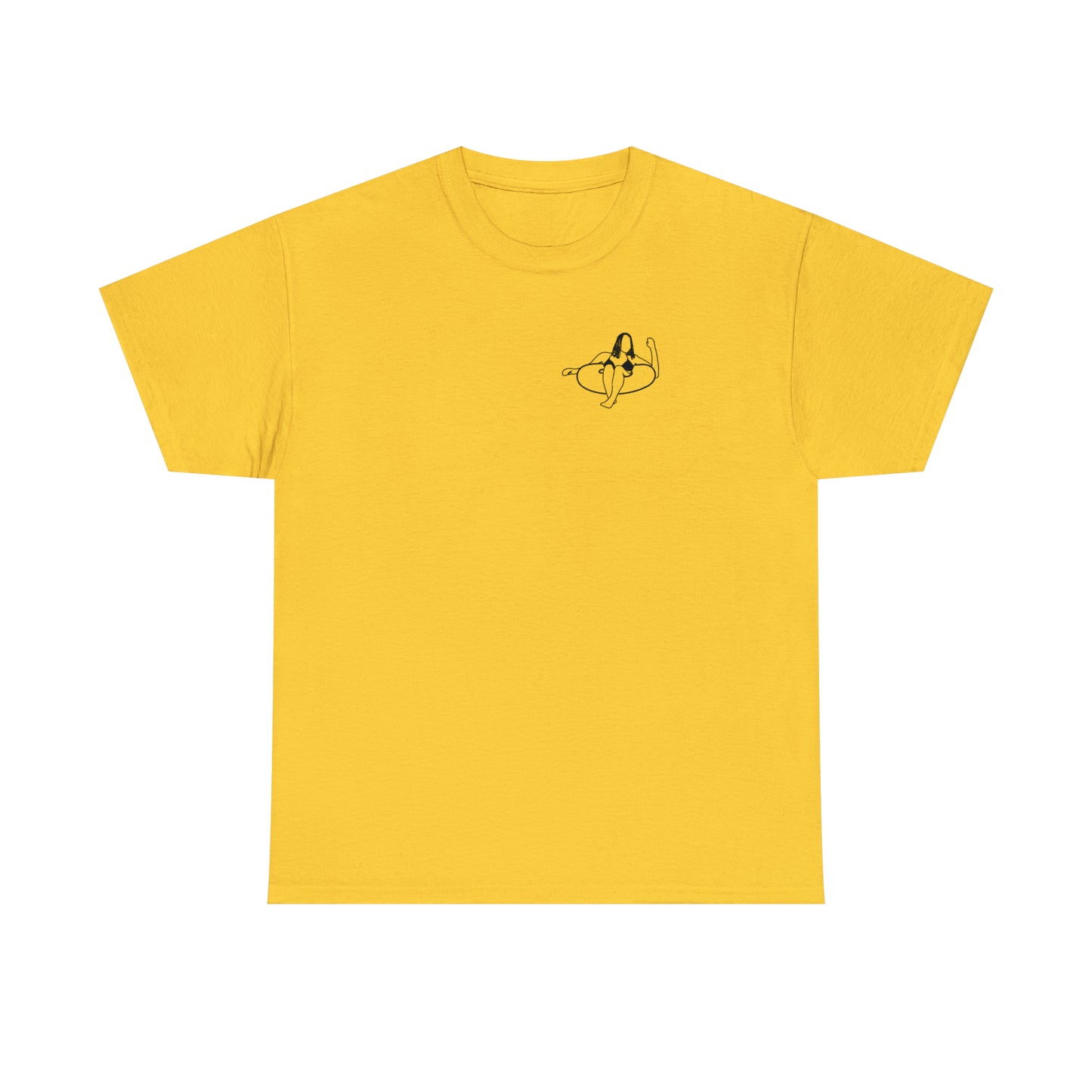 Eagle River Inner Tube Girl - Unisex Heavy Tee Shirt