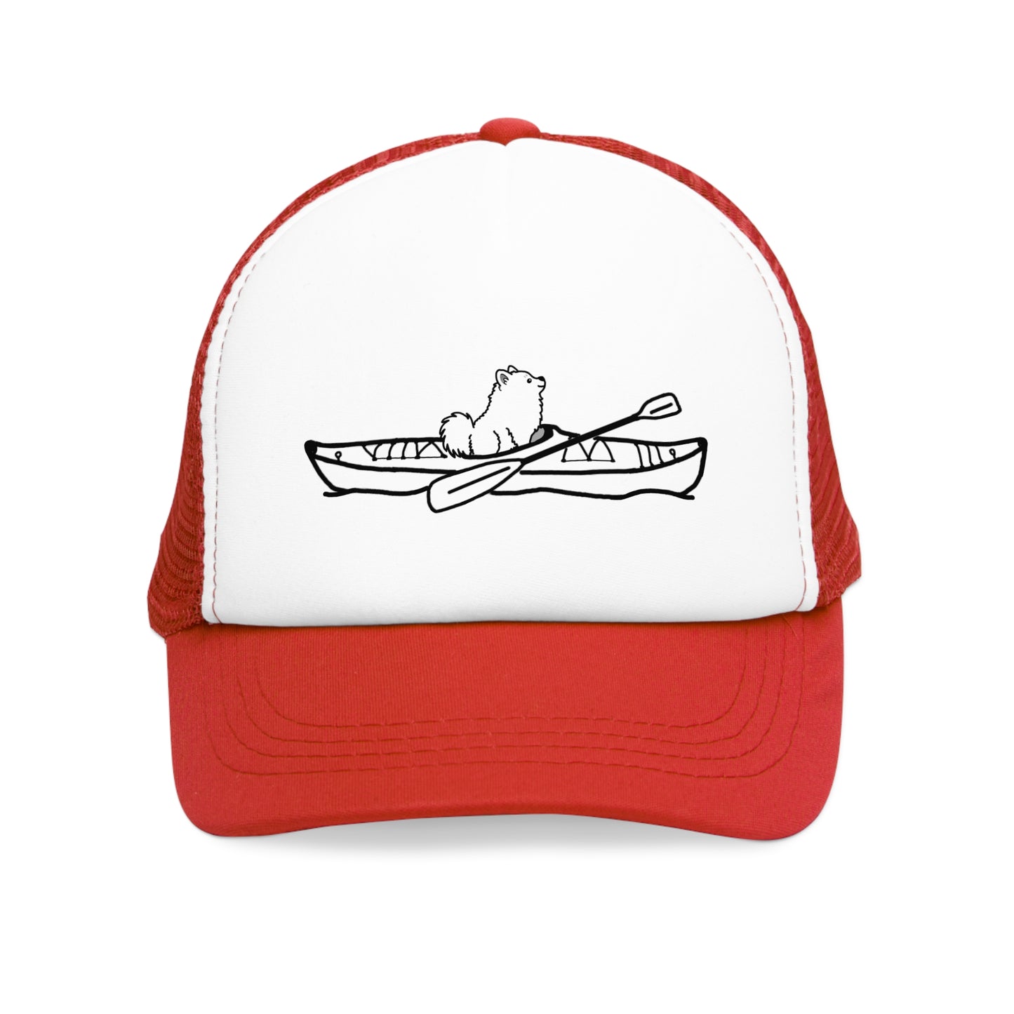 Kayak Dog Pomeranian - Mesh Trucker Cap