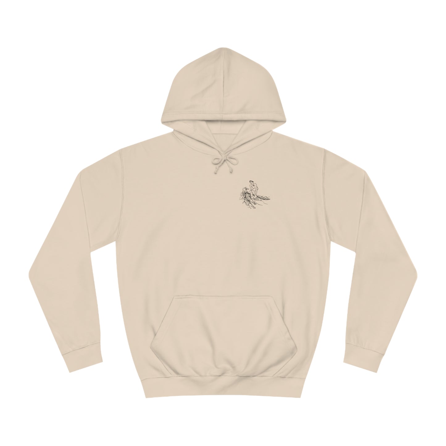 Manitowish Waters Surfing Sketch Patch - Unisex Hoodie Medium Weight