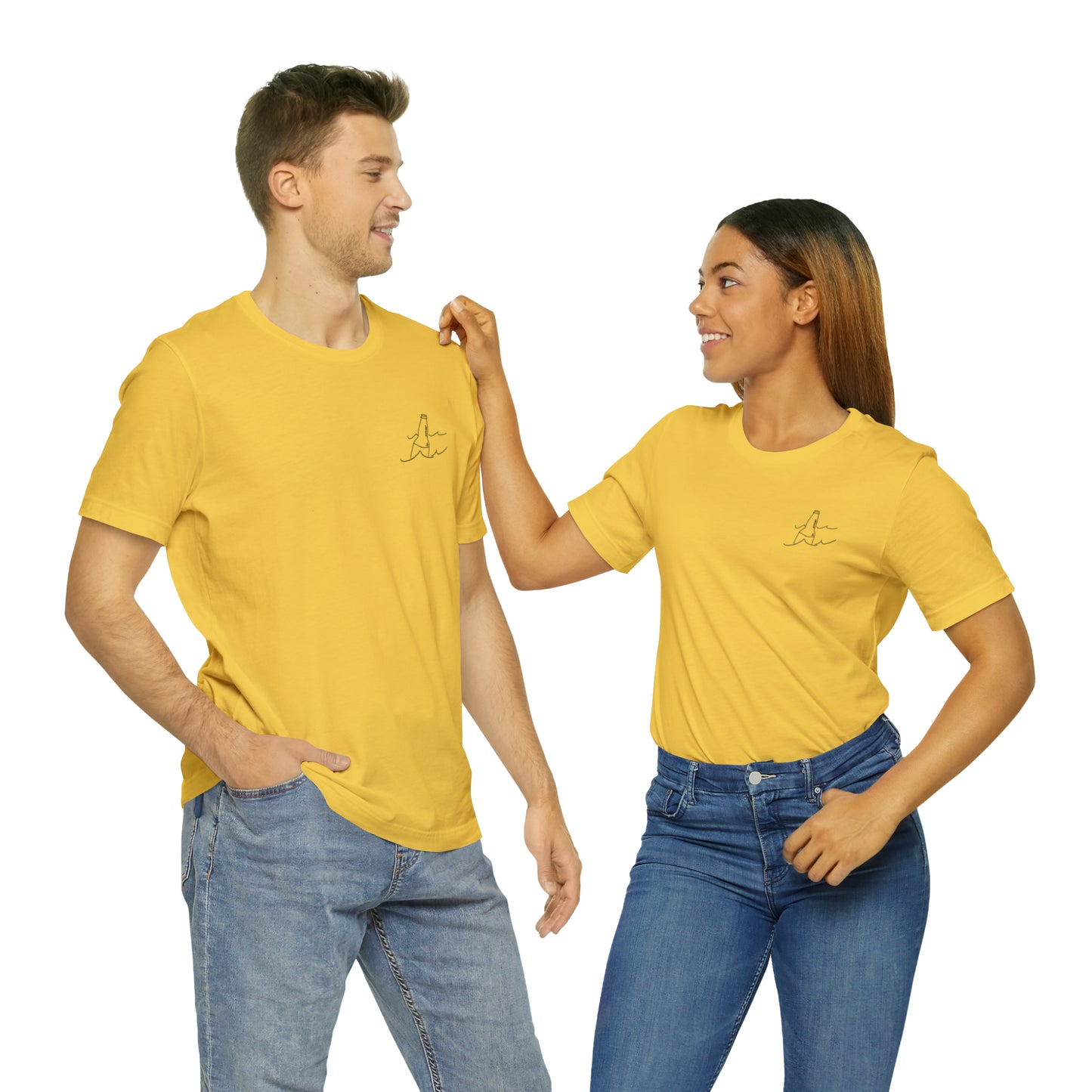 Bottle Patch - lac LaBelle Unisex Lightweight Short Sleeve Tee