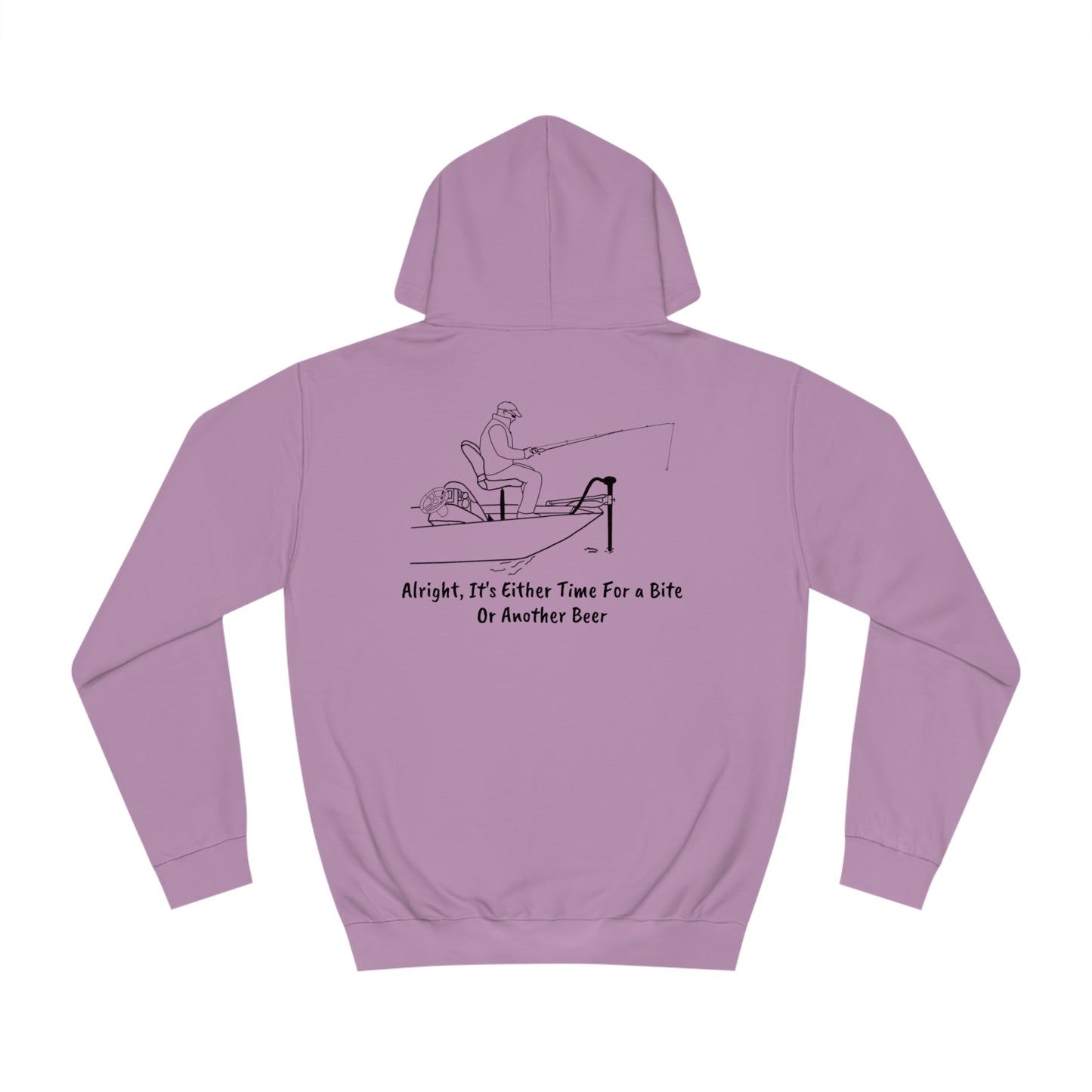 Manitowish Waters Trolling Motor Fishing, Bite Or Beer - Unisex Hoodie Medium Weight