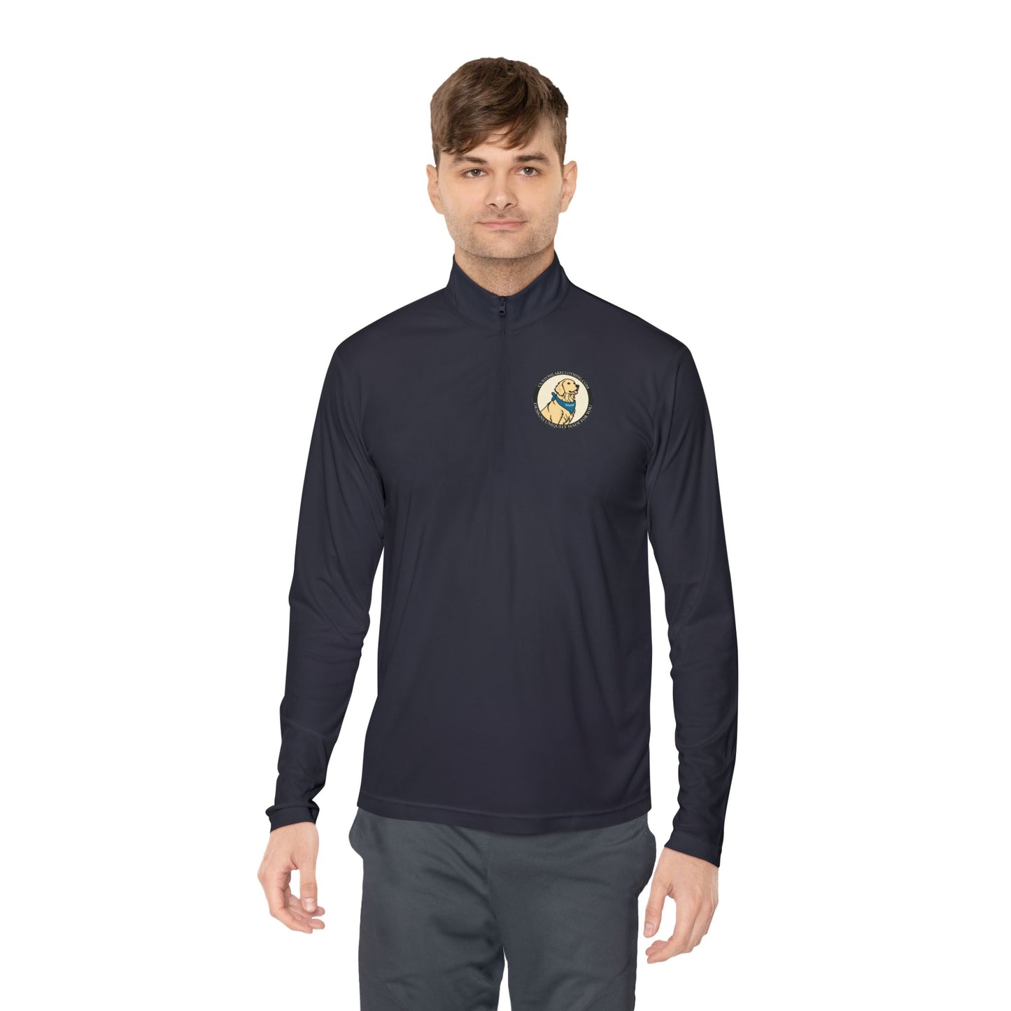 Custom Lake Clothing Golden Logo Unisex Quarter-Zip Pullover