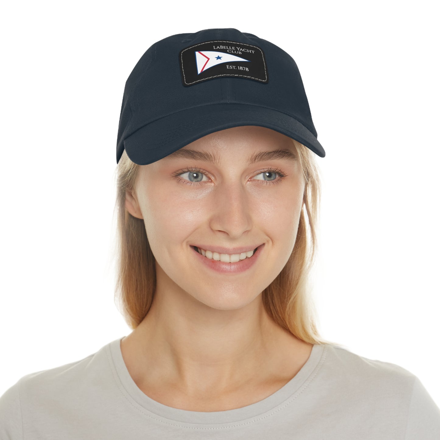 LaBelle Yacht Club Embroidered Hat with Leather Patch