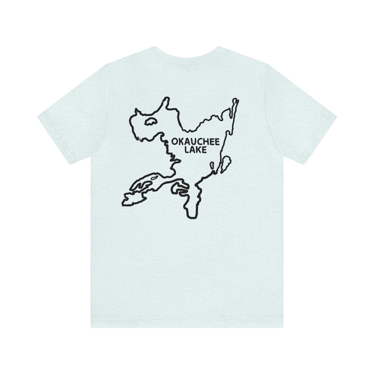 Okauchee Lake, Standup Jetski Fall - Unisex Lightweight Short Sleeve Tee