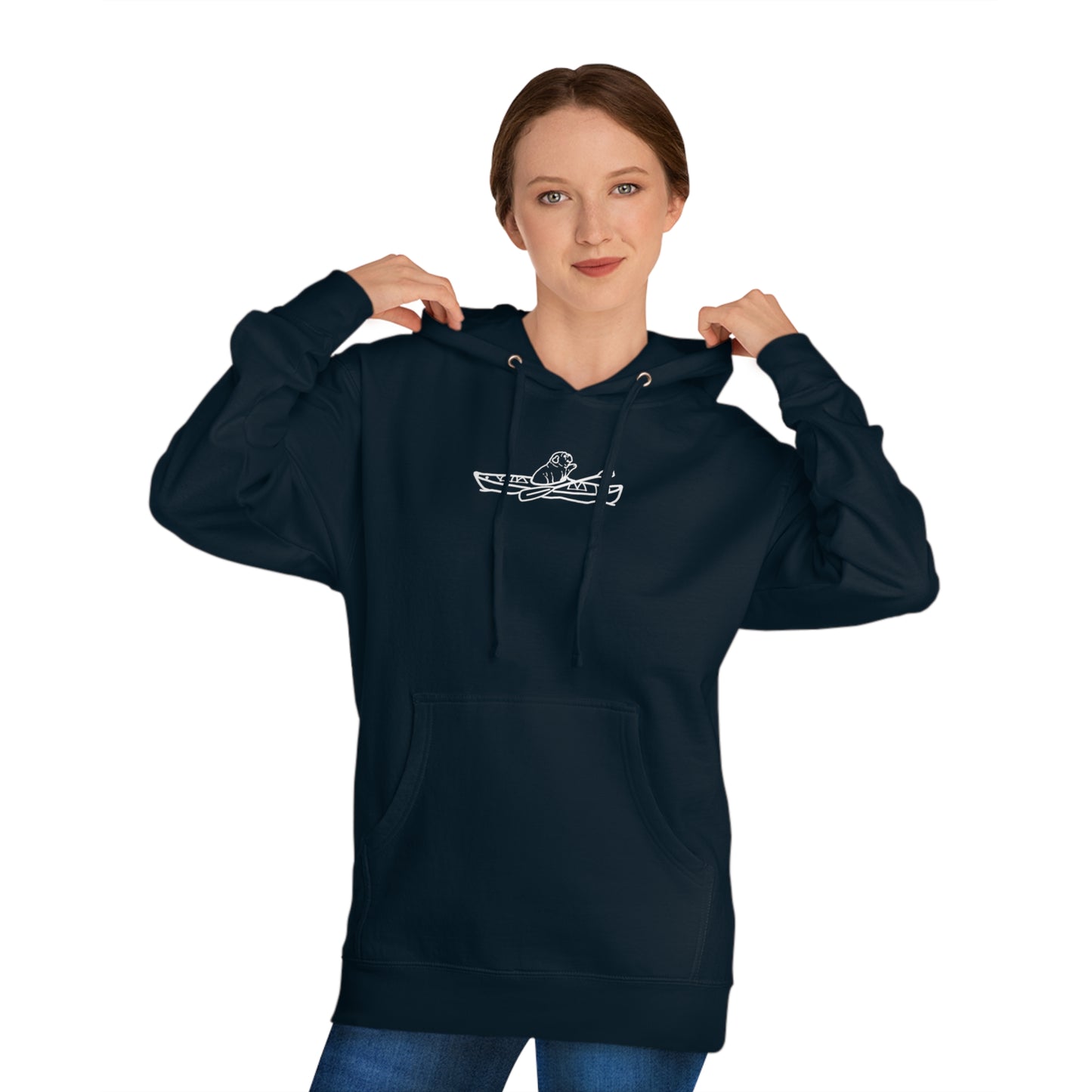 Kayak Dog - English Bulldog Basic - Unisex Hooded Sweatshirt ITC