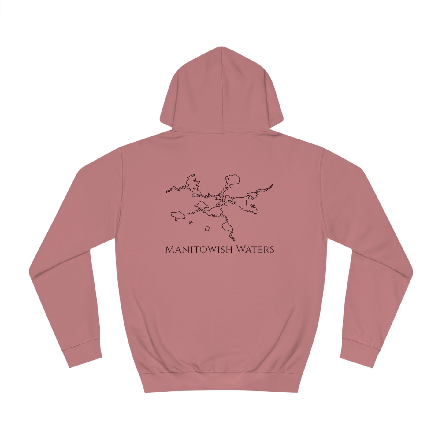 Manitowish Waters Pontoon Boat Family Front Patch - Unisex Hoodie Medium Weight