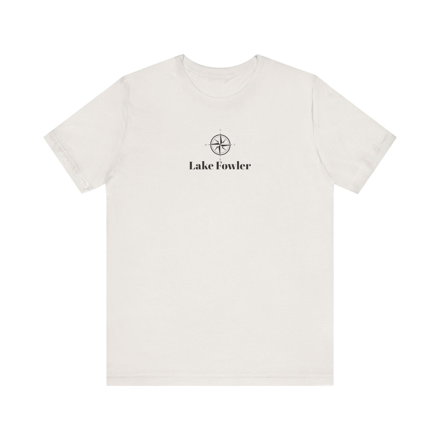 Lake Folwer Compass Rose Unisex Lightweight Short Sleeve Tee