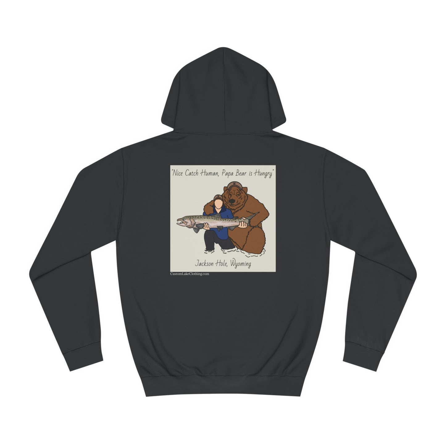 Papa Bear Basic - Jackson Hole Wyoming - Medium Weight Hoodie