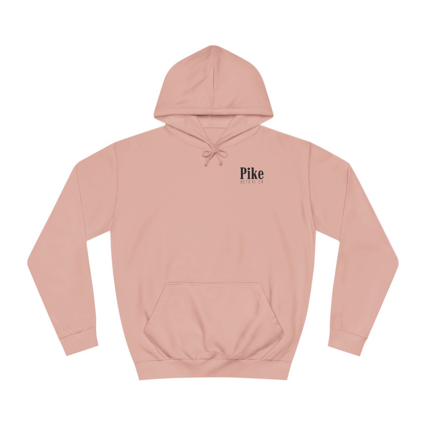 Pike Final Mockup Navy Unisex Hoodie Medium Weight (brown and navy yellow)