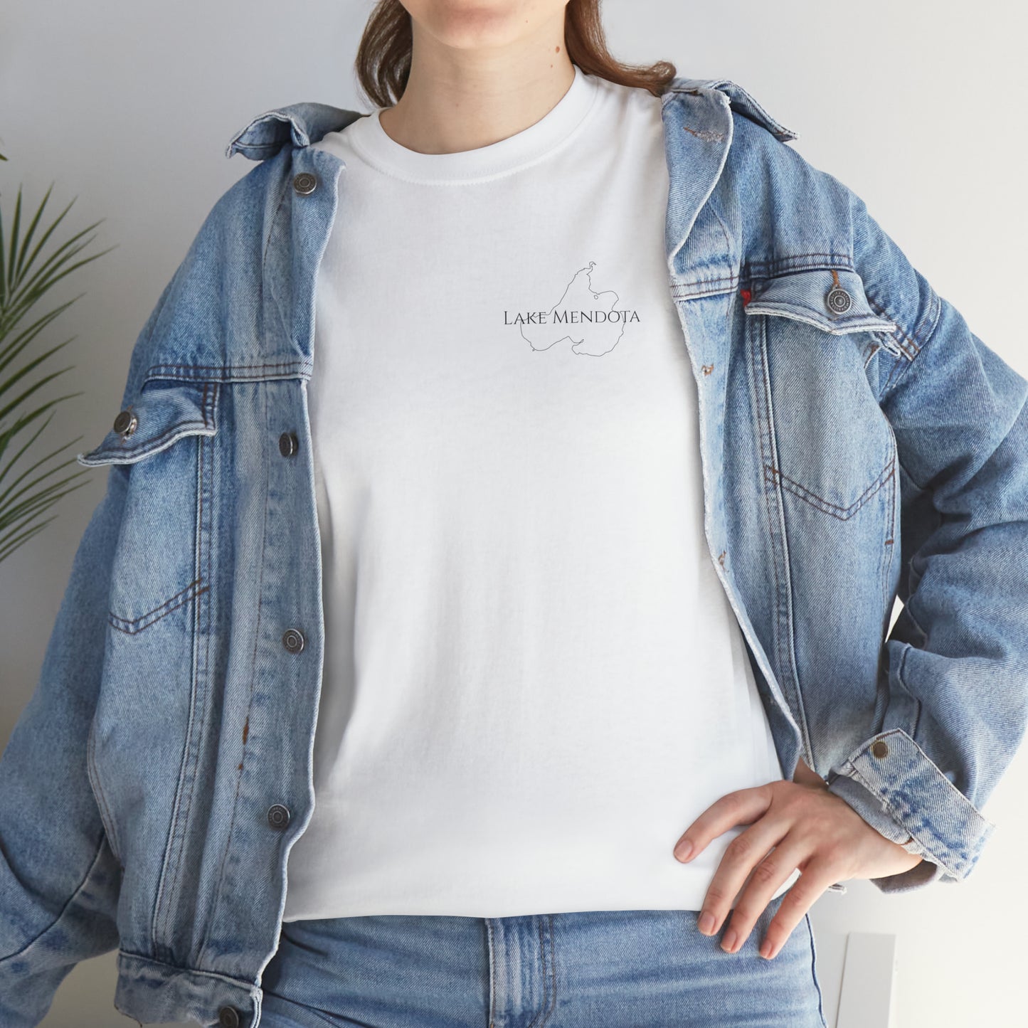 Lake Mendota, Wisconsin Sailing - Unisex Heavy Tee Shirt
