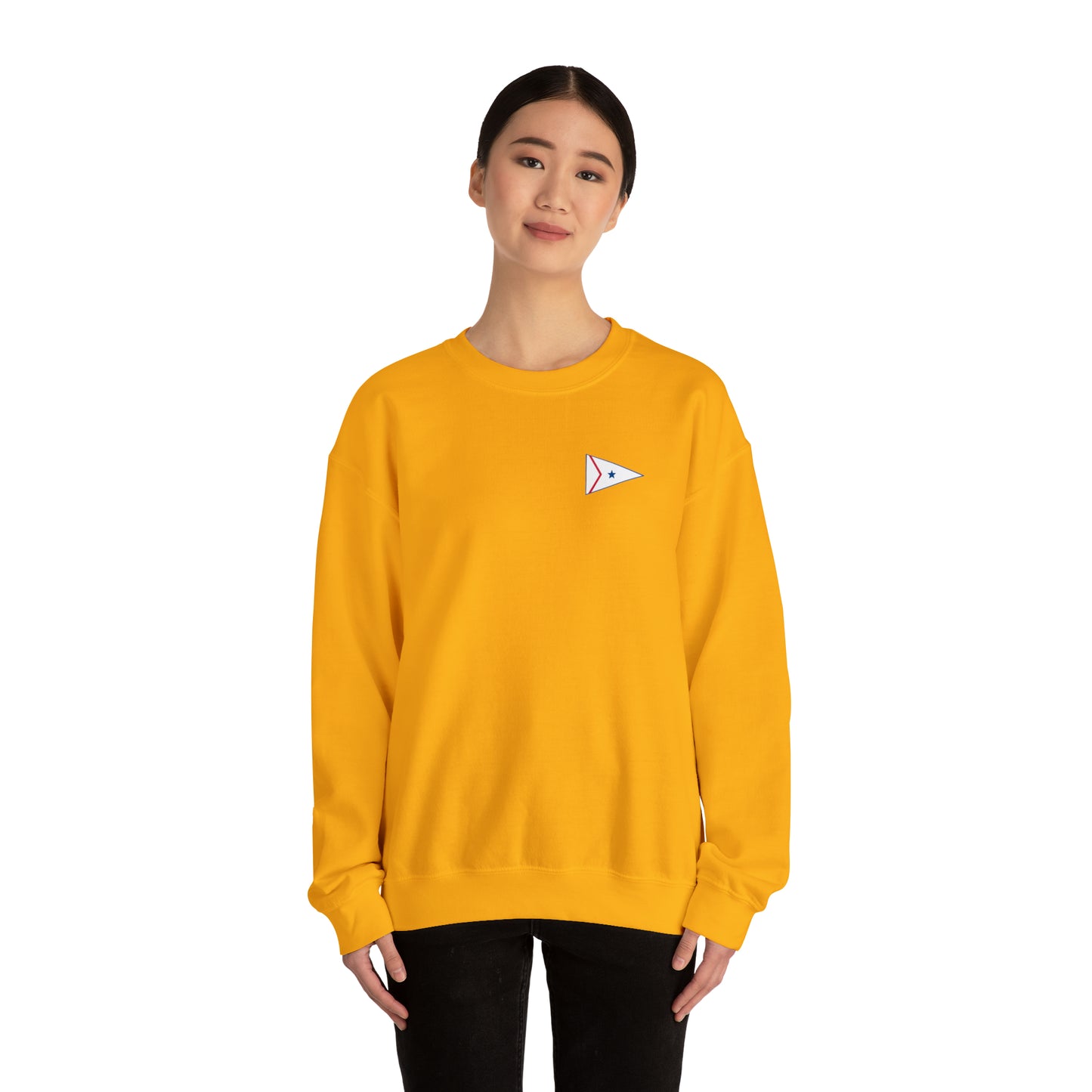 LaBelle Yacht Club Patch Plain Unisex Crewneck Sweatshirt Heavy Blend™