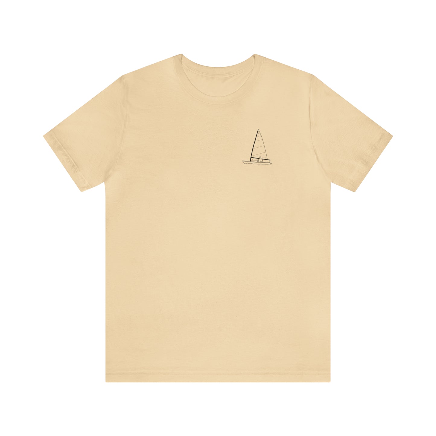 Sailing Patch - Manitowish Waters Unisex Lightweight Short Sleeve Tee