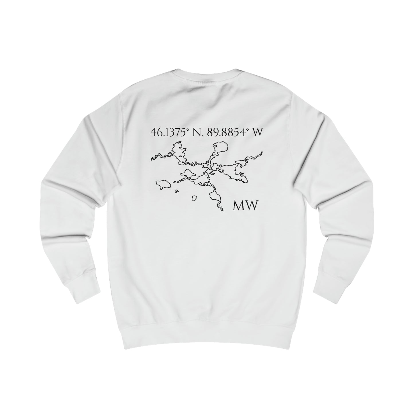 Manitowish Waters Compass Rose - Men's Sweatshirt