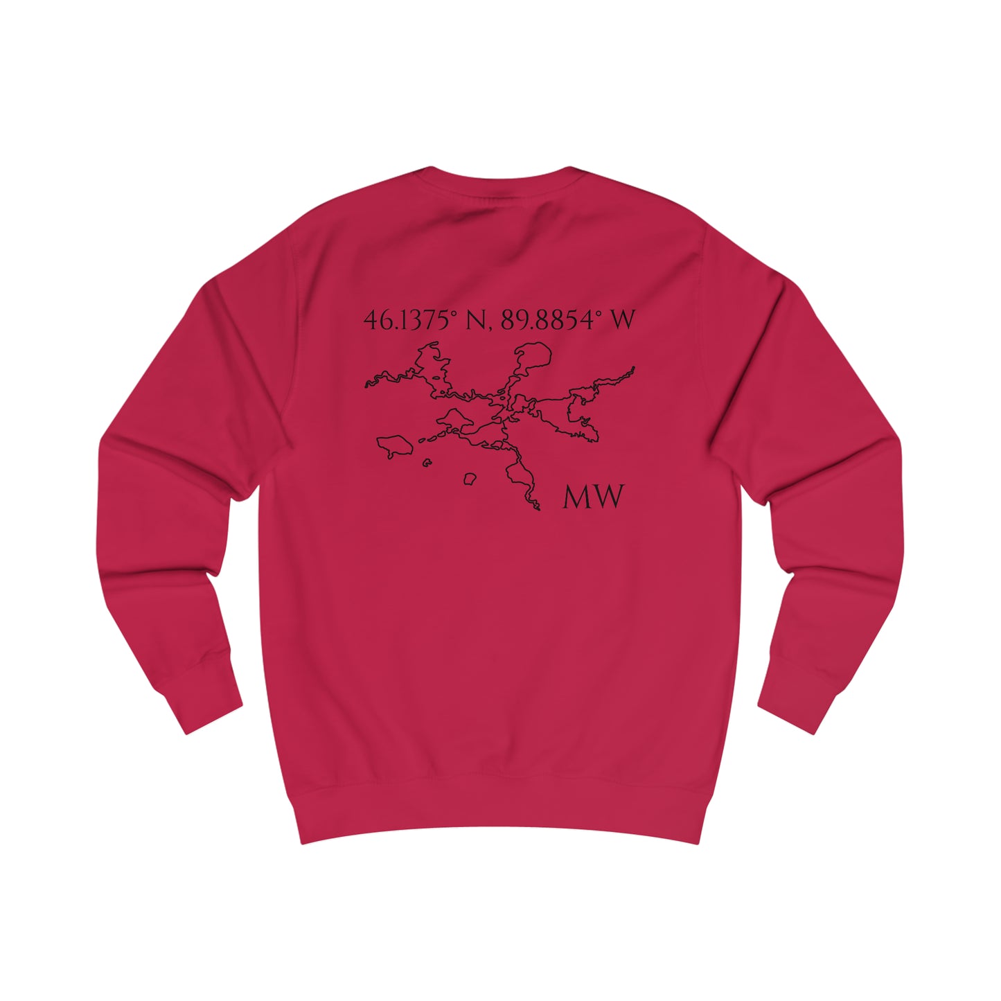 Manitowish Waters Compass Rose - Men's Sweatshirt