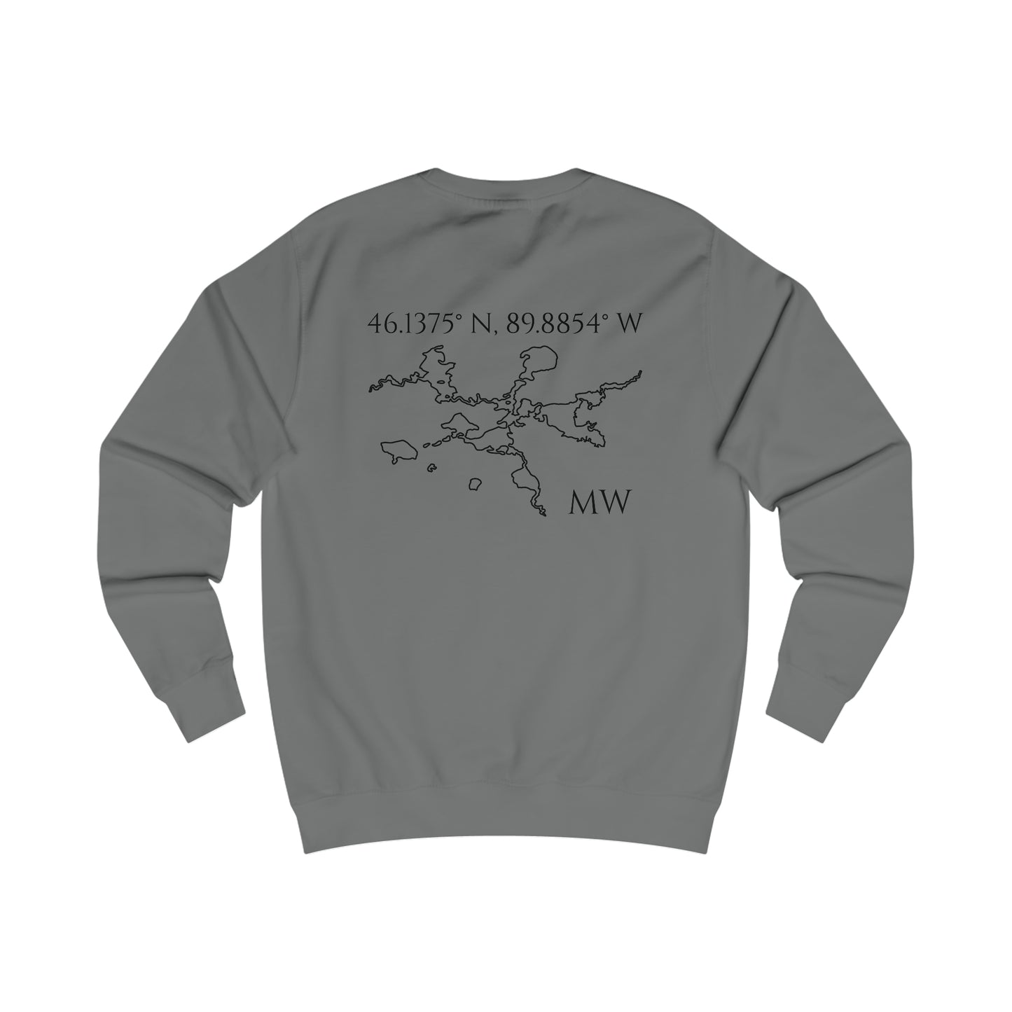 Manitowish Waters Compass Rose - Men's Sweatshirt