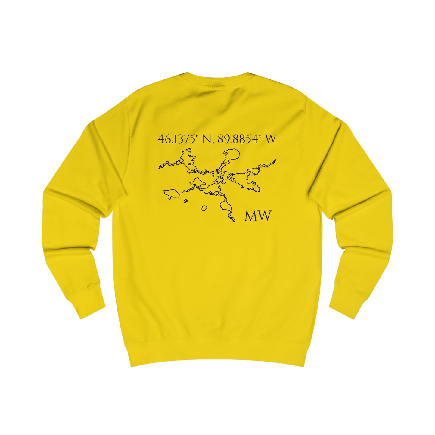 Manitowish Waters Compass Rose - Men's Sweatshirt