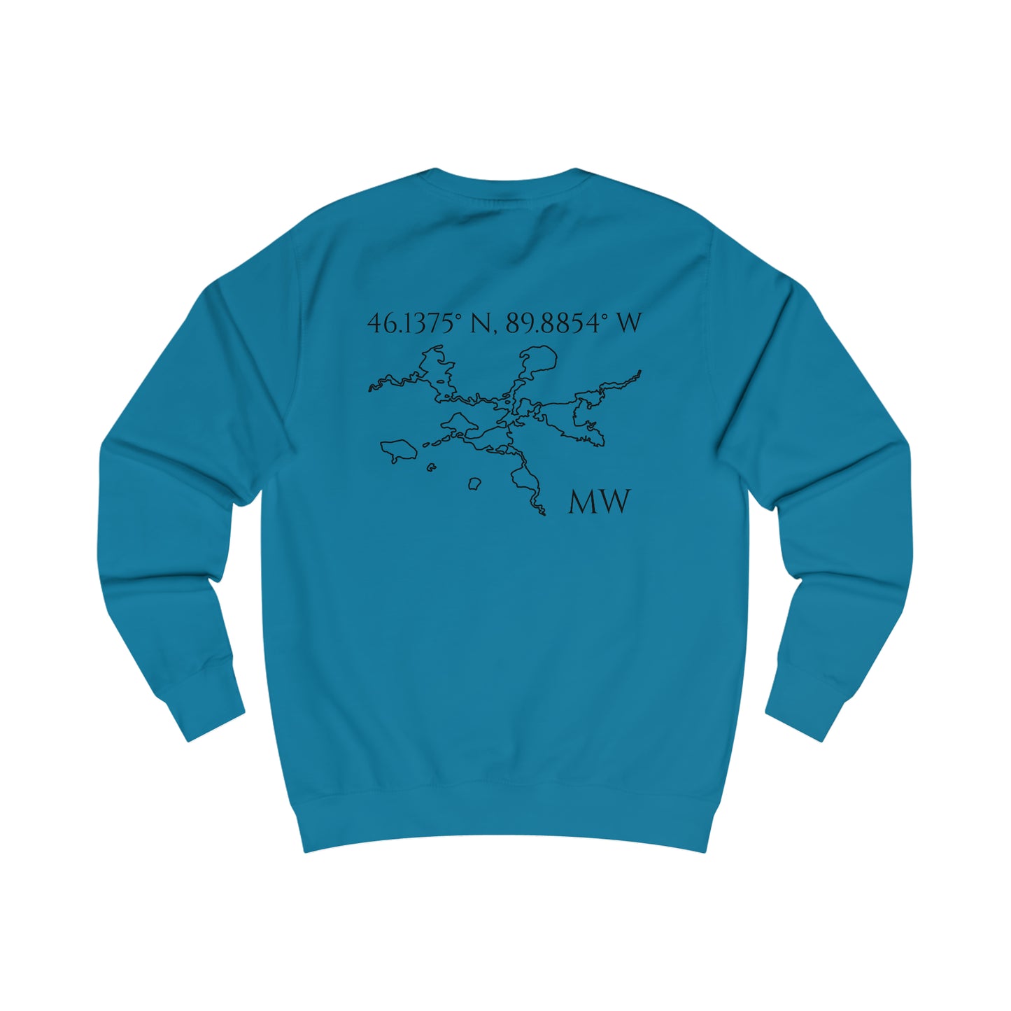 Manitowish Waters Compass Rose - Men's Sweatshirt
