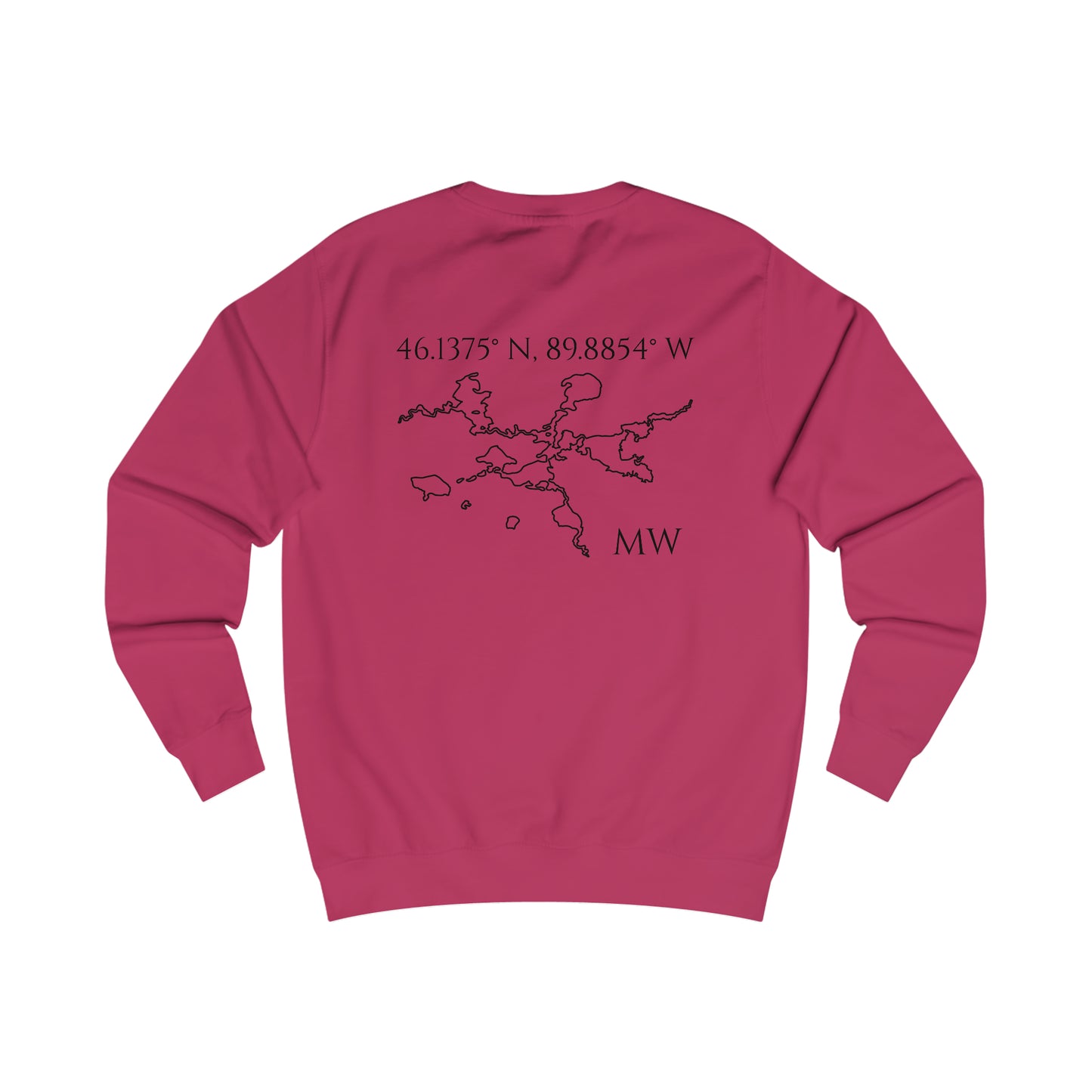 Manitowish Waters Compass Rose - Men's Sweatshirt
