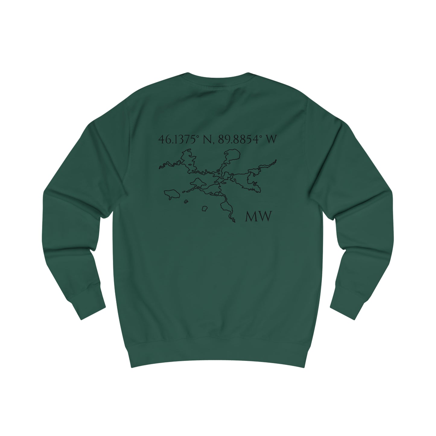 Manitowish Waters Compass Rose - Men's Sweatshirt
