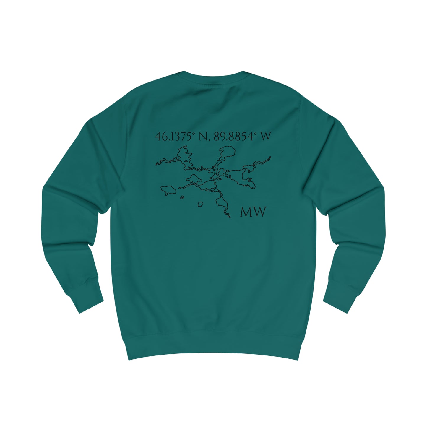 Manitowish Waters Compass Rose - Men's Sweatshirt