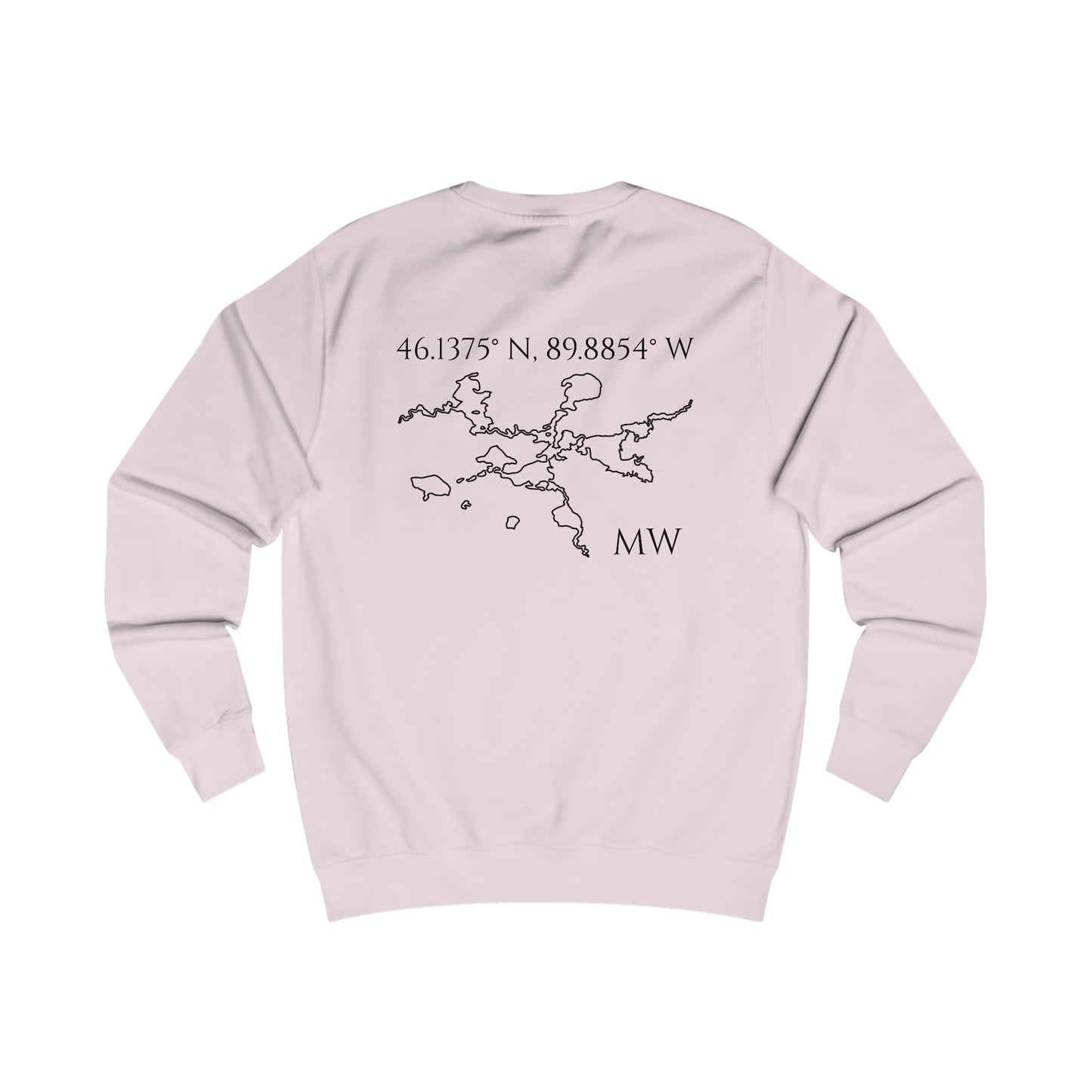 Manitowish Waters Compass Rose - Men's Sweatshirt