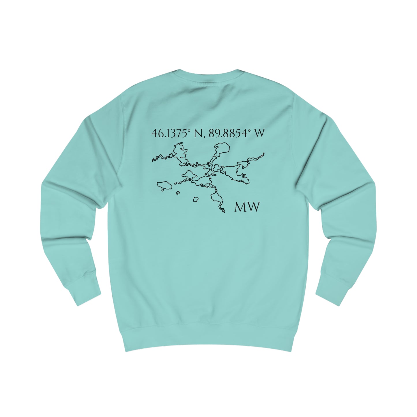 Manitowish Waters Compass Rose - Men's Sweatshirt