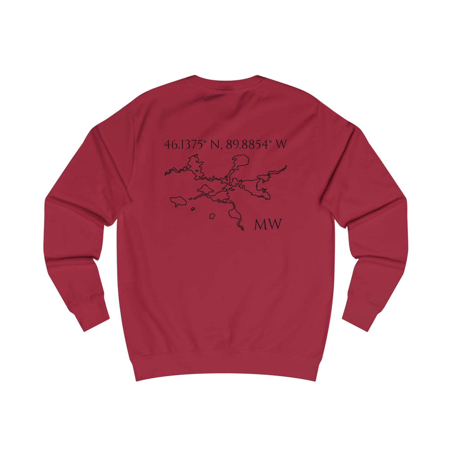 Manitowish Waters Compass Rose - Men's Sweatshirt