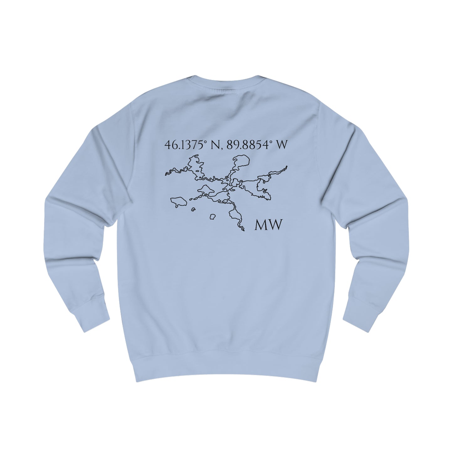 Manitowish Waters Compass Rose - Men's Sweatshirt