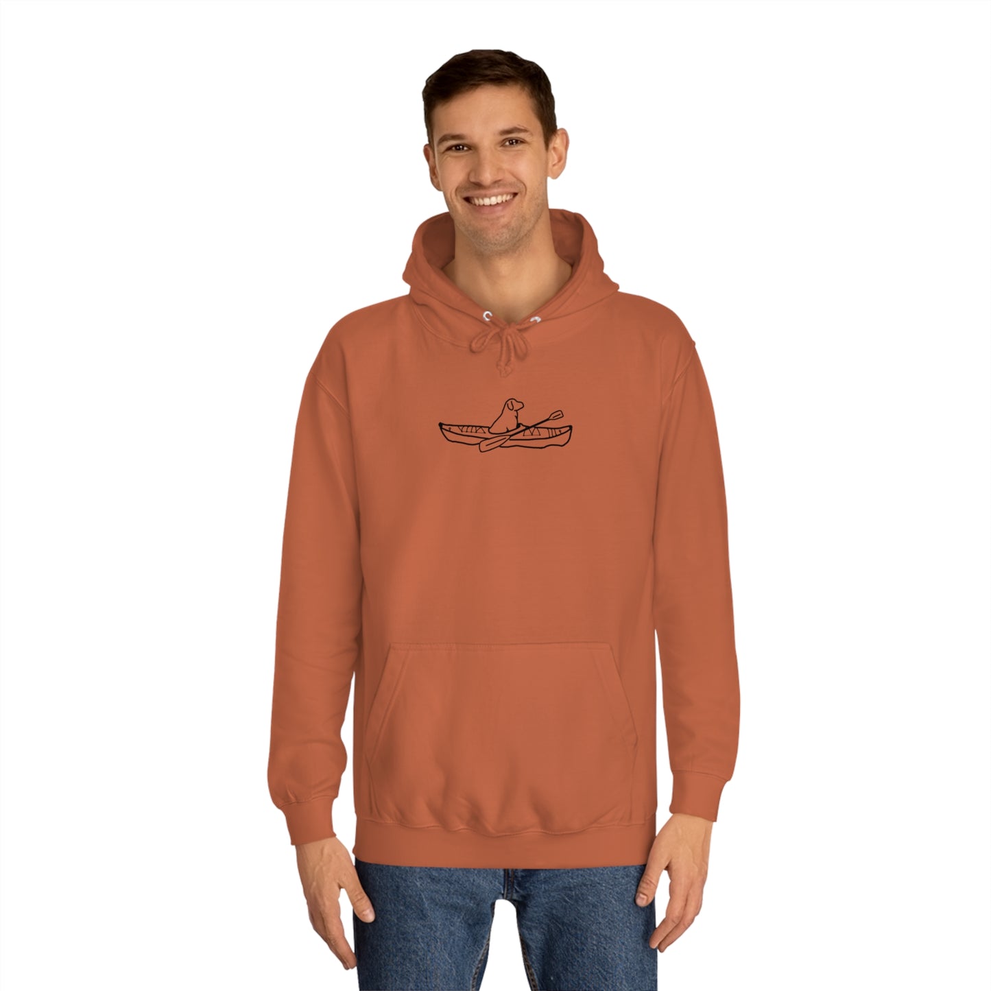 Kayak Dog - Okauchee Lake Unisex Hoodie Medium Weight