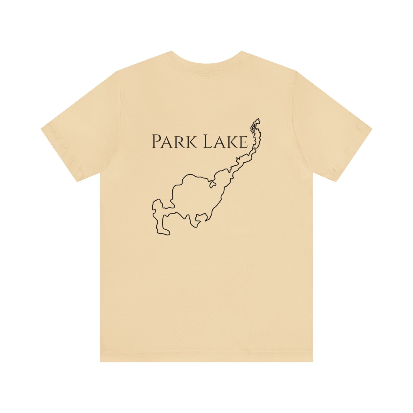 Kayak Man - Park Lake Unisex Lightweight Short Sleeve Tee