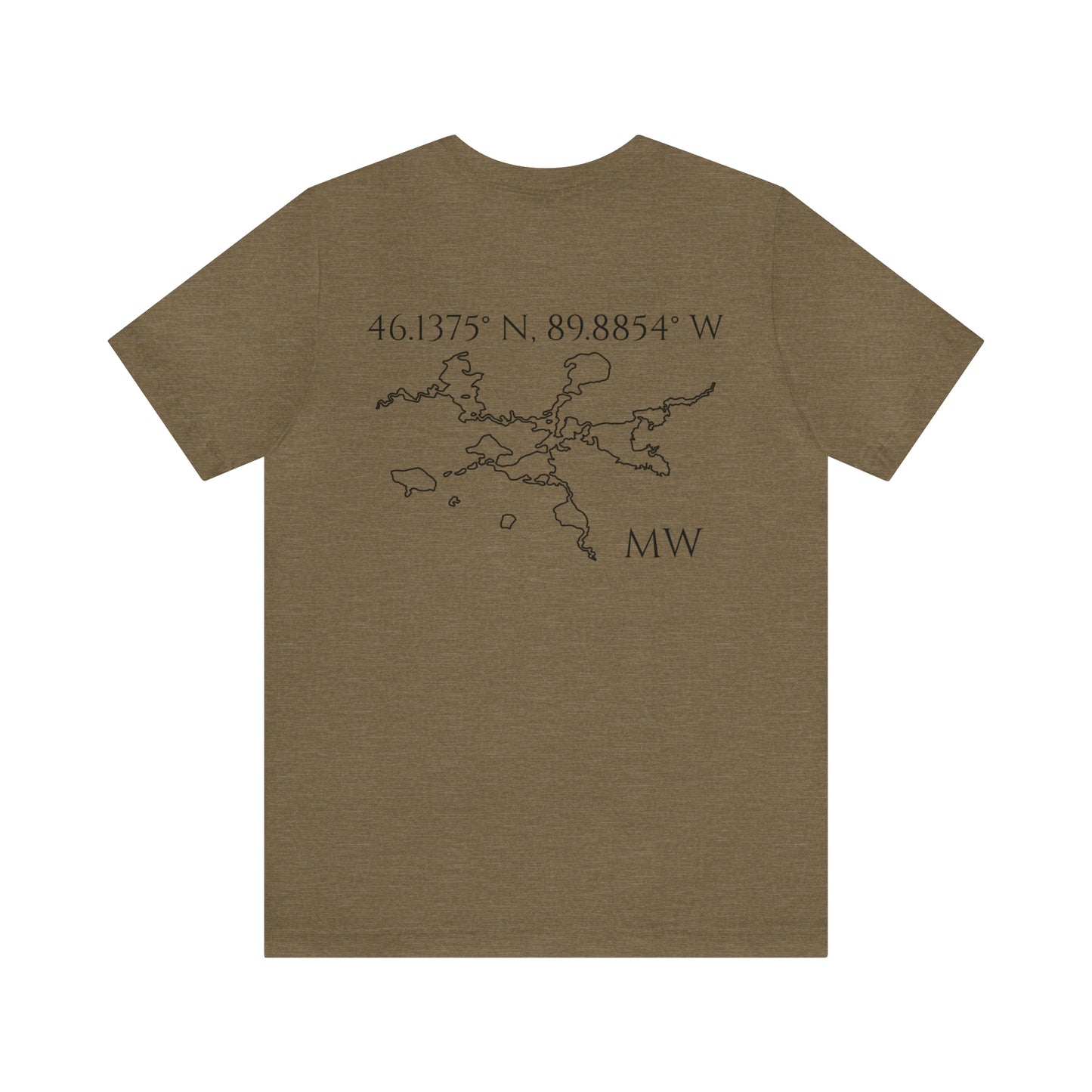 Sailing Patch - Manitowish Waters Unisex Lightweight Short Sleeve Tee