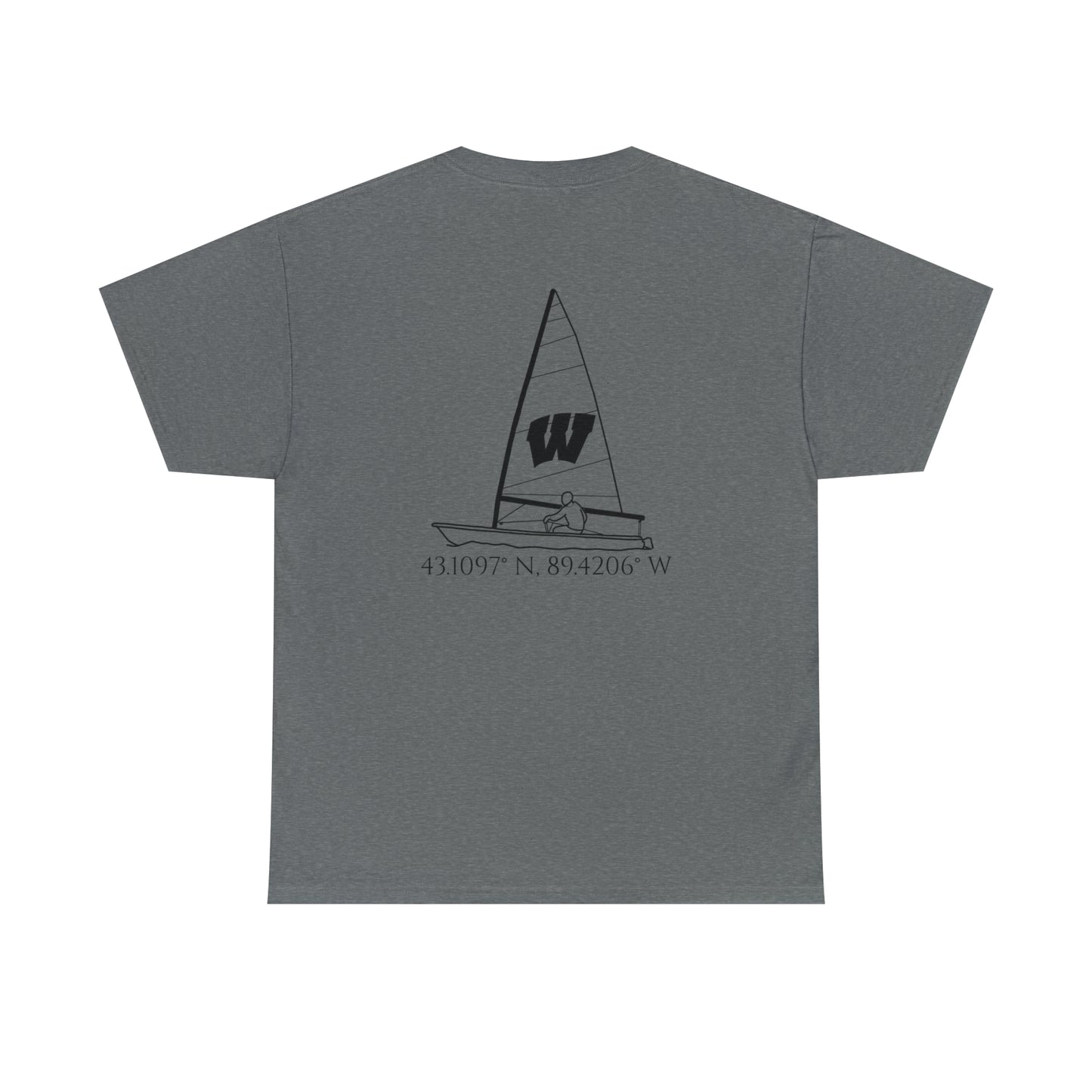 Lake Mendota, Wisconsin Sailing - Unisex Heavy Tee Shirt