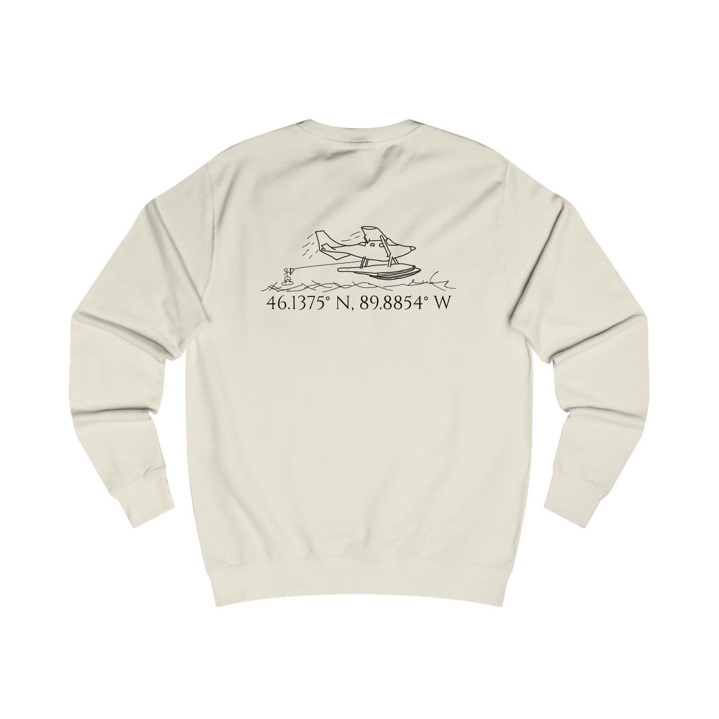 Unisex Crewneck Sweatshirt (Float Plane With Coordinates)