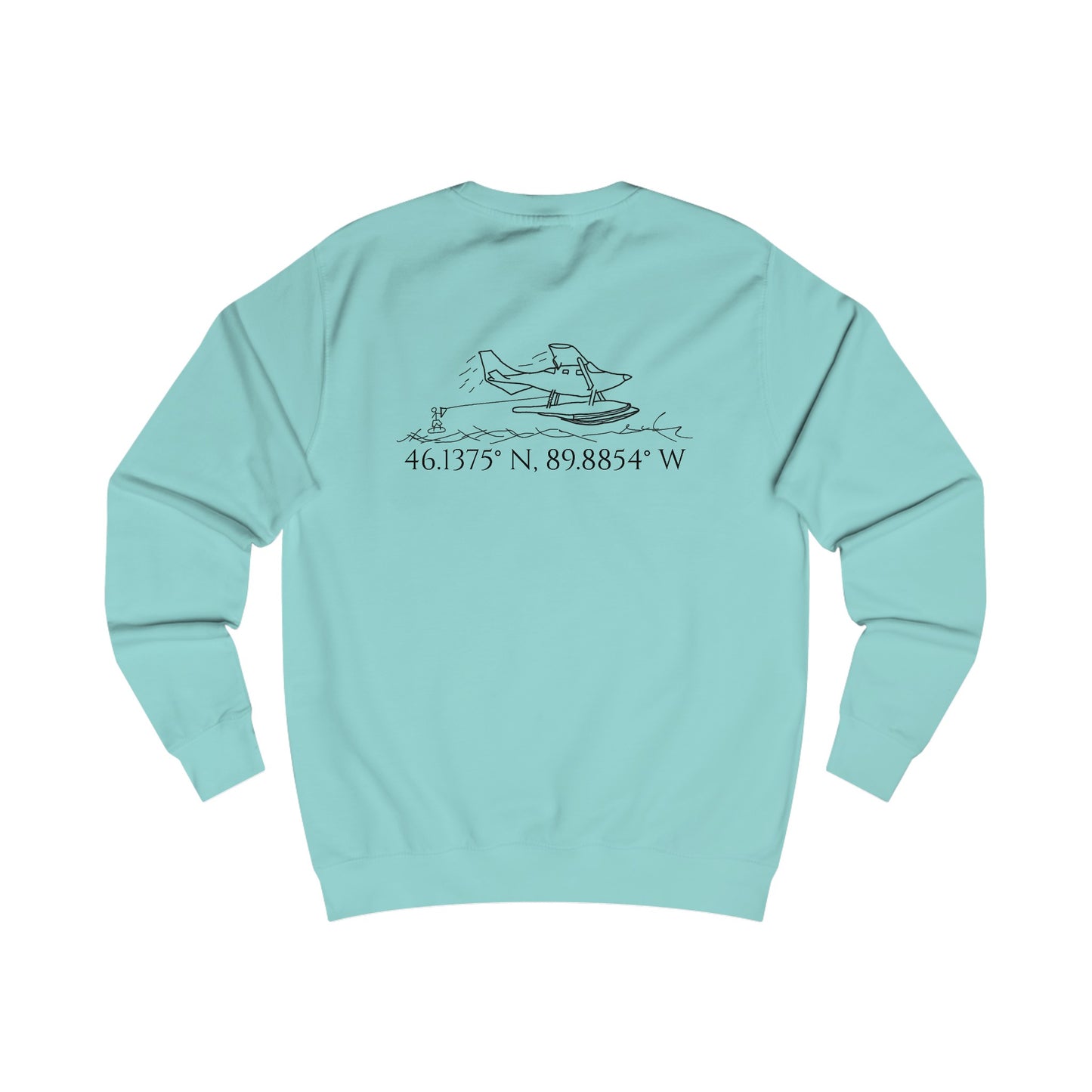 Unisex Crewneck Sweatshirt (Float Plane With Coordinates)