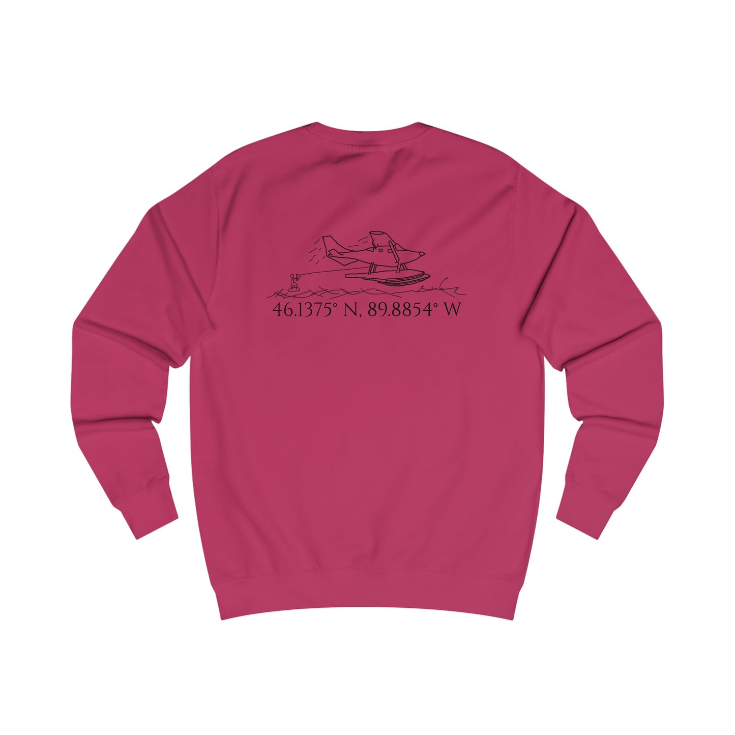 Unisex Crewneck Sweatshirt (Float Plane With Coordinates)