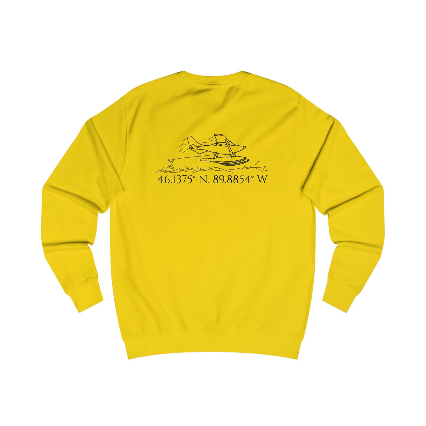 Unisex Crewneck Sweatshirt (Float Plane With Coordinates)