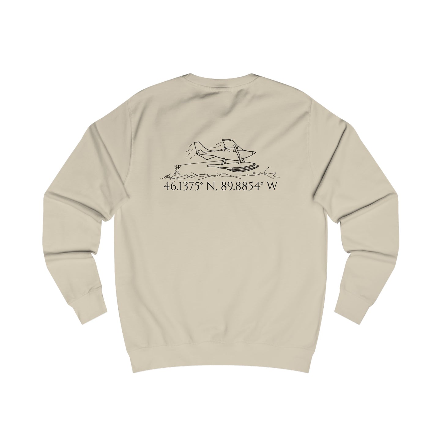 Unisex Crewneck Sweatshirt (Float Plane With Coordinates)