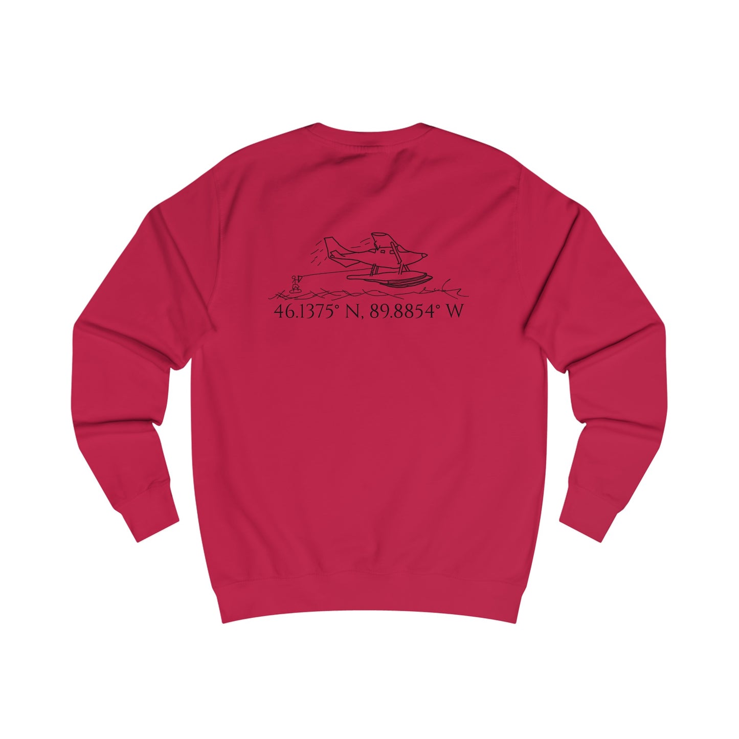 Unisex Crewneck Sweatshirt (Float Plane With Coordinates)